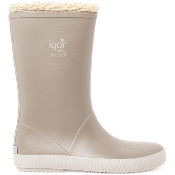 Pisamonas Botas de agua Botas De Agua Borreguito Suela Beige para niña