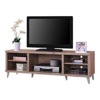 mueble para tv konya 140 cm con 5 compartimentos color sonoma  1425 x 455 x 40 cm