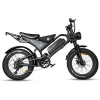 bicicleta de montana electrica zm dk401 neumaticos anchos 20 color negro