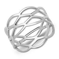 anillo hipster mujer entrelazado plata 925