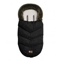 saco cubrepies luxury fur confetti negro