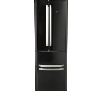 HOTPOINT FFU4D.1 K Fridge Freezer - Black, Black