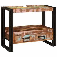 mueble tocador con cajon multicolor madera solida recuperada