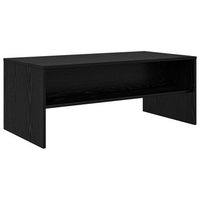 mesa de cafe  mesa de centro roble negro 100 x 50 x 40 cm madera de ingenieria