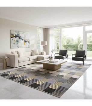Alfa 50 - Alfombra Fina Efecto Viscosa con relieves