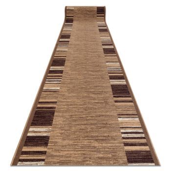 Alfombra De Pasillo Con Refuerzo De Goma  Adagio Beige  90x600 Cm