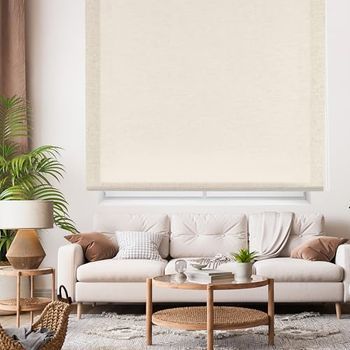 Ara | Estor Enrollable Translúcido Liso - Lino, 160 X 200 Cm (ancho Por Alto) | Tamaño De La Tela 157 X 195 Cm | Estores Para Ventanas Blindecor