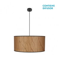 fabrilamp colgante regulable modelo papiro 3xe27 pergaminonegro