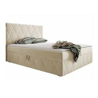 cama continental comfivo 225 doble de color marron claro tapiz somieres 143x206x112cm