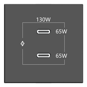 KRAMER CONNECT - ROOM CONNECTIVITY BLACK 2 PORTS USBC 130W (