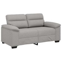 sofa de 2 plazas color gris nube 160x81x84 cm de tela vidaxl