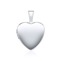 relicario corazon grabable oro blanco 14 quilates