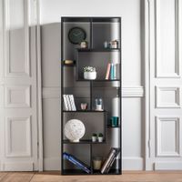 libreria de 8 compartimentos negra