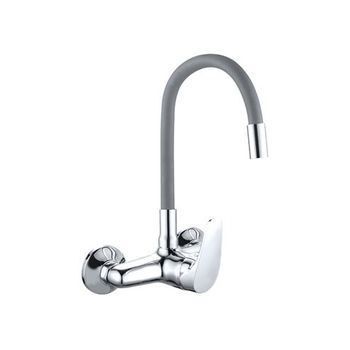 Monomando Fregadera Java Mural Goma Flexible Gris