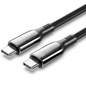 Cable USB 2.0 Tipo-C 5A 100W Vention CTKBAV 1.2m 480Mbps Negro