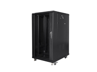 armario lanberg rack 19 22u 600x800 flat pack black negro