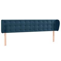 cabecero de terciopelo azul oscuro 163x23x7888 cm vidaxl