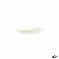 plato hondo arcoroc tendency beige vidrio 23 cm 24 unidades