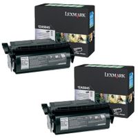original multipack lexmark optra t616 printer toner cartridges 2 pack -12a5845