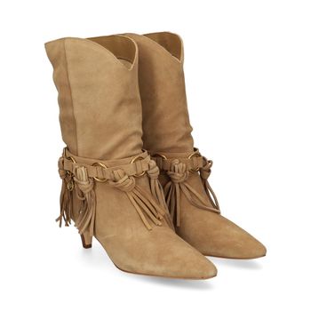 Michael Kors Botas Con Tacón Mujer - Beige Talla 7.5