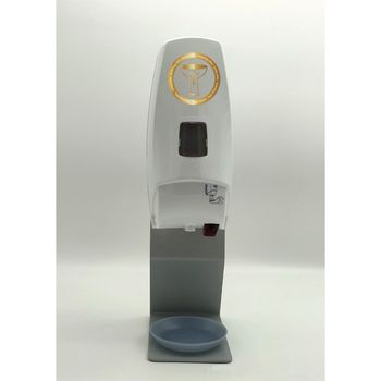Dispensador Automático Para Agua Bendita De Sobremesa. Diseño 4 Logo Color Negro