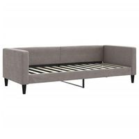 sofa cama  cama para adulto  sofa convertible sin colchon tela gris taupe 80x200 cm