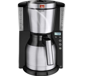 MELITTA Look IV Therm Timer Filter Coffee Machine - Black & Stainless Steel, Stainless Steel
