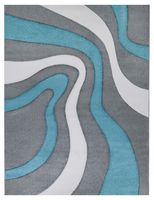 alfombra moderna diamora turquesa 120x170 cm