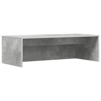 Escritorio Montado En La Pared Gris Concreto 100 X 45 X 30 Cm