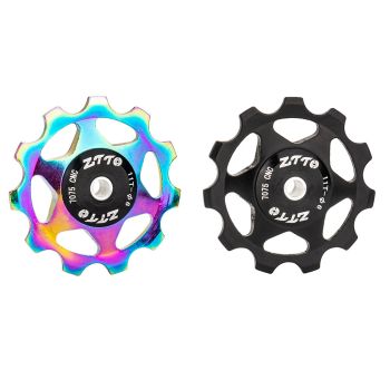 ZTTO 11T MTB bicicleta carretera desviador rueda Jockеy rueda de aluminio CNC rodamiento polea guía de bicicleta rodillo