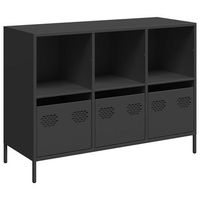 aparador de acero laminado en frio negro 1015x39x735 cm