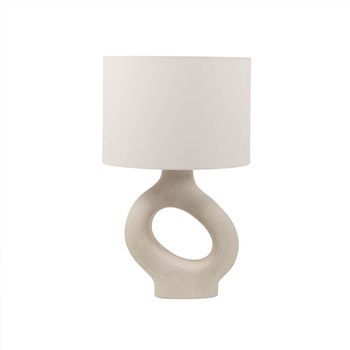 Gran Lámpara De Mesa Asimétrica Lola - Beige