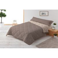 edredon nordico 300gr bicolor reversible cama 135140cm vison beige donegal collections