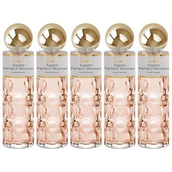 Pack De 5 Eau De Parfum Mujer Saphir Perfect Woman 200 Ml