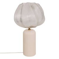 lampara de mesa phylas beige h455cm