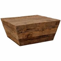 mesa de centro de madera marron 90x90x40h cm