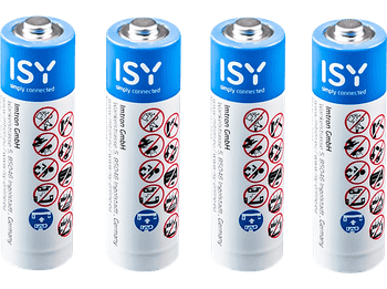 Pilas AAA - ISY IBA-1004, Alcalina, 1.5V, 4 unidades, LR03 Micro