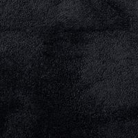 alfombra de pelo corto oviedo negro 200x200 cm vidaxl