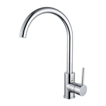 Kibath Grifo Cocina Monomando Cre Acabado Cromo Brillo Fabricado En Latón