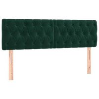cabeceros 2 udscabecero camapanel de cabecera de terciopelo verde oscuro 72x7x7888 cm