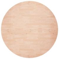 superficie de mesa  tablero escritorio redonda madera de roble sin tratar o60x15cm