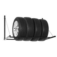 wall mounted 4 wheel storage shelf