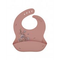 babero platinum silicone flora blush