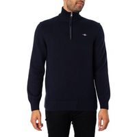 gant jersey punto informal con media cremallera para hombre