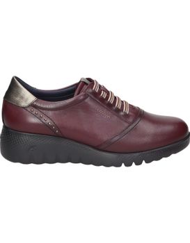 Zapatos De Piel Para Mujer Fluchos Live F2096 Color Burdeos 40