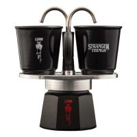 cafetera italiana bialetti 0005408 90 ml 2 tazas acero inoxidable rojonegro