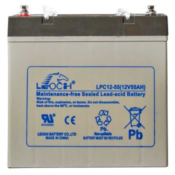 AGM Sealed Deep Cycle Battery 12V 55AH  (Lug Term)