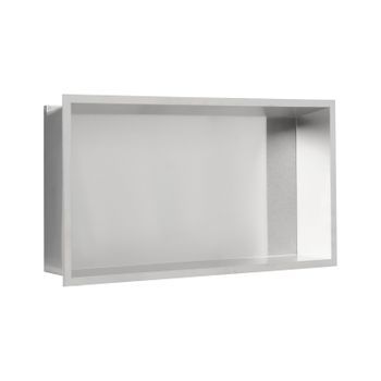 Nicho De Ducha Led Moderno De Acero Inoxidable Con Acabado Cepillado 63 X 33 Plateado Itaipu