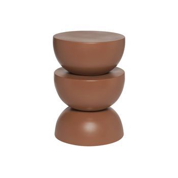 Mesa Auxiliar O Mesita De Metal, Terracotta