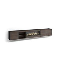 mueble tv vinuela-01 con chimenea y luces led